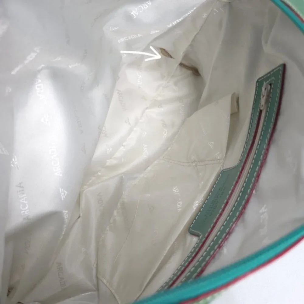 ARCADIA Made in‎ Italy 🇮🇹 Bugatti GENUINE PATENT LEATHER Double Handle Purse